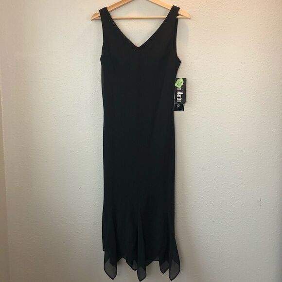 NWT Sheri Martin Black Dress Size 10 - Picture 1 of 8